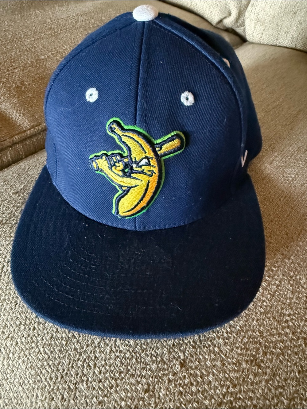 Savannah Bananas Navy Blue Baseball Hat with Yellow Banana Patch